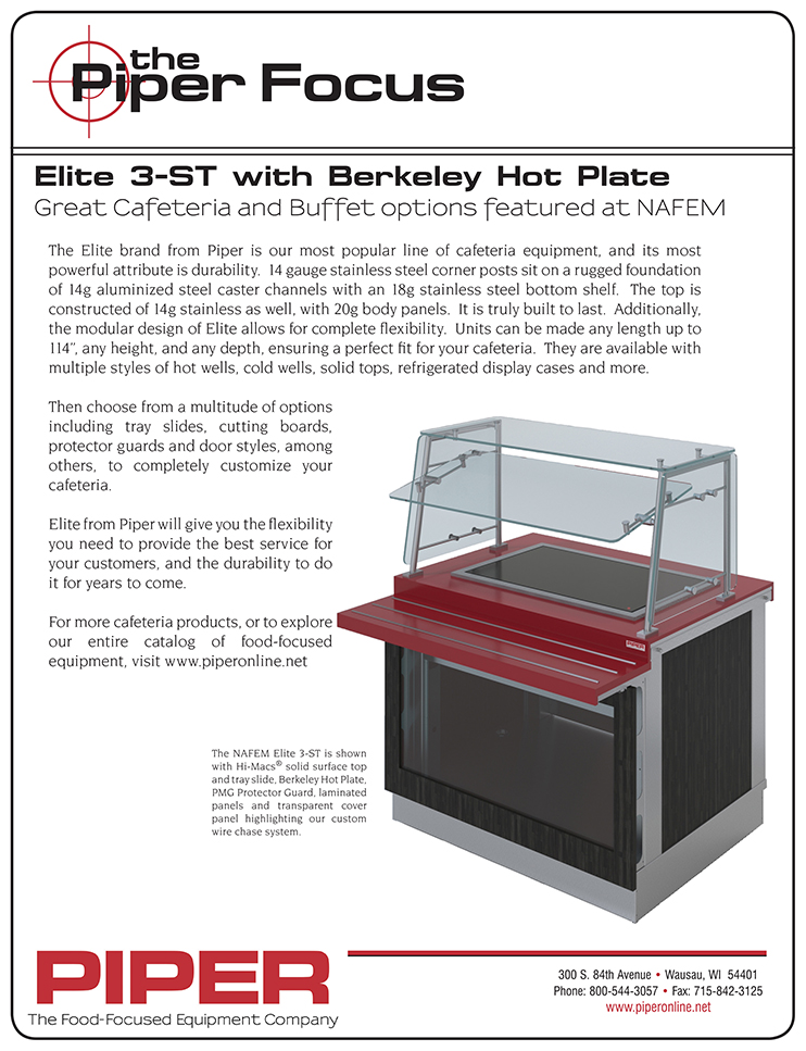 Piper Focus - Elite 3-ST w Berkeley Hot Plate
